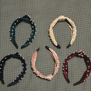 Elegant Pearl-Studded Headband Collection